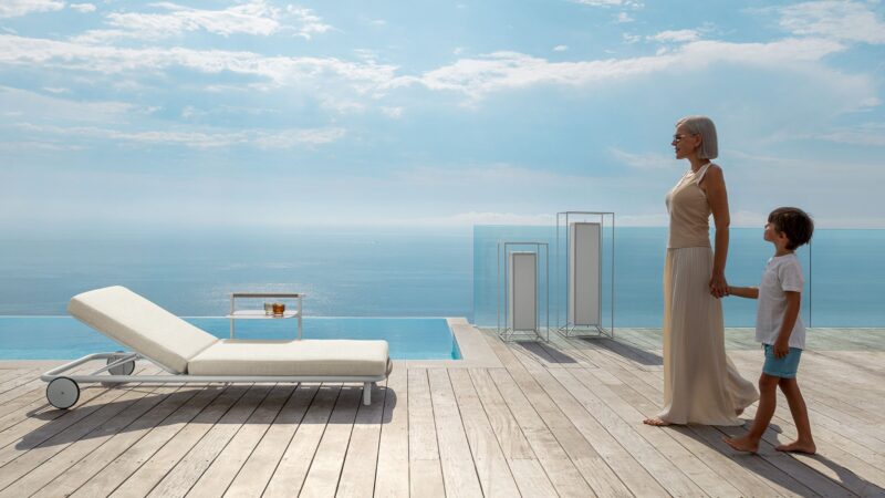 Bain De Soleil Exterieur Confortable Transat Design Pour Jardin Terrasse Piscine 2