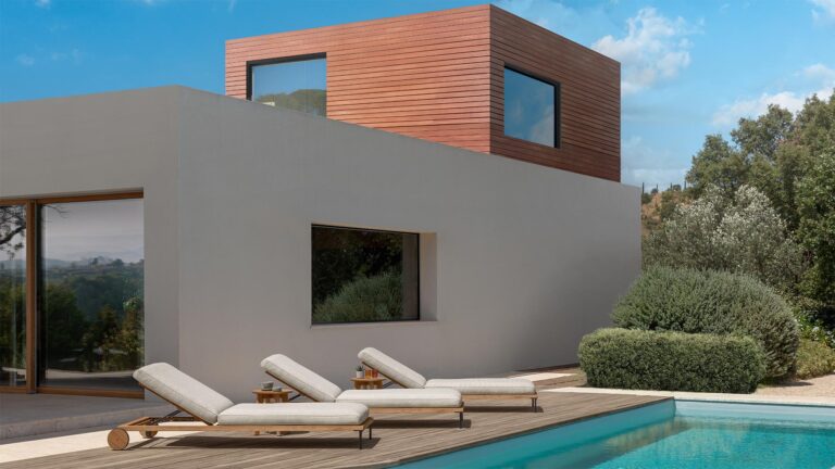 Bain De Soleil Exterieur En Bois Confortable Et Durable Pour Jardin Terrasse Piscine 4