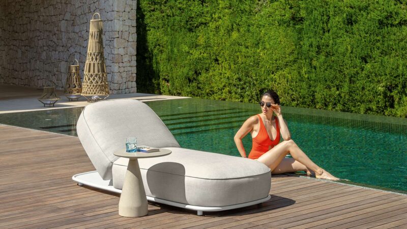 Bain De Soleil Inclinable Pour Exterieur Confort Et Detente Au Jardin Ou Piscine 2