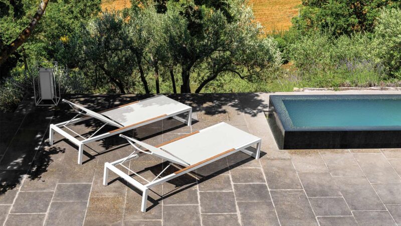 Bain De Soleil Inclinable Pour Jardin Terrasse Piscine Relaxation Exterieure 3