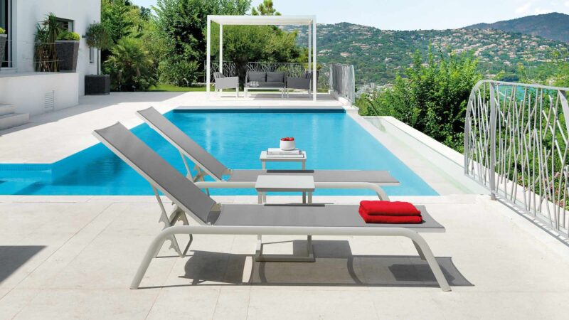 Chaise Longue Dexterieur Confortable Bain De Soleil Ideal Pour Jardin Et Terrasse 3