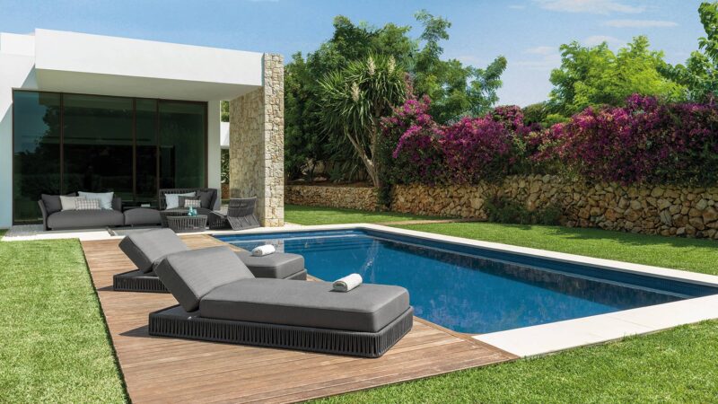 Plateforme De Bain De Soleil Exterieure Resistante Aux Intemperies Pour Relaxation Au Bord De Leau 2