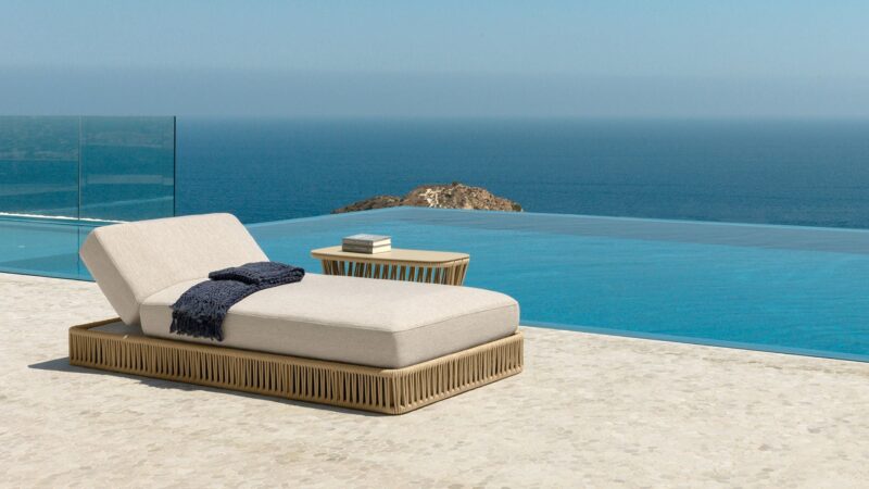 Plateforme De Bain De Soleil Exterieure Resistante Aux Intemperies Pour Relaxation Au Bord De Leau 4